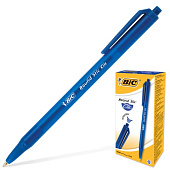 Ручка шариковая автоматическая BIC "Round Stic Clic", корпус тонированный синий, узел 1 мм, линия 0,32 мм, синяя, 926376